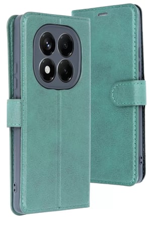 Newface Xiaomi Redmi Note 14 4G Kılıf Trend S Plus Kapaklı Kılıf - Yeşil