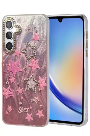 Newface Samsung Galaxy A34 5G Kılıf Blade Aynalı Desenli Kapak - Desen 7