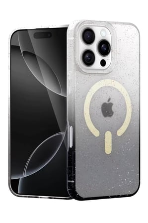 Newface Apple iPhone 16 Pro Max Pummel Shiny Magsafe Kapak - Siyah