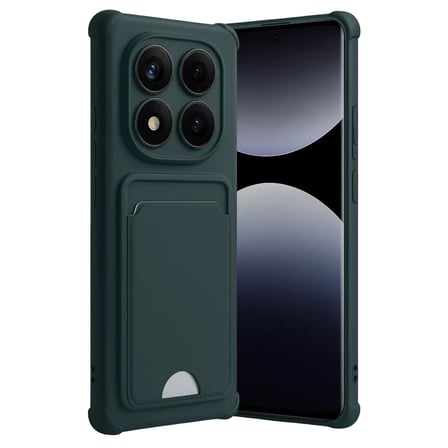 Newface Xiaomi Redmi Note 14 Pro 4G Kelvin Kartvizitli Silikon - Koyu Yeşil