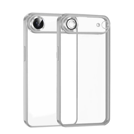 Newface Apple iPhone 17 Air Razer Lensli Silikon - Gümüş