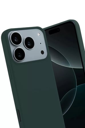 Newface Apple iPhone 17 Pro Max First Silikon - Koyu Yeşil