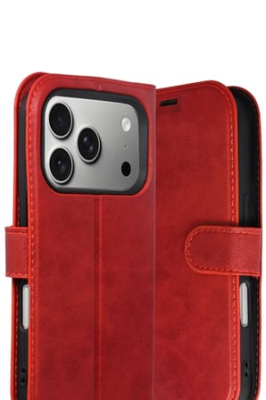 Newface Apple iPhone 17 Pro Trend S Plus Kapaklı Kılıf - Kırmızı