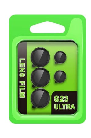 Newface Samsung Galaxy S23 Ultra Raze Metal Kamera Lens - Siyah