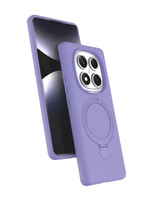 Newface Xiaomi Redmi Note 14 Pro 4G Regal Magsafe Standlı Kapak - Lila