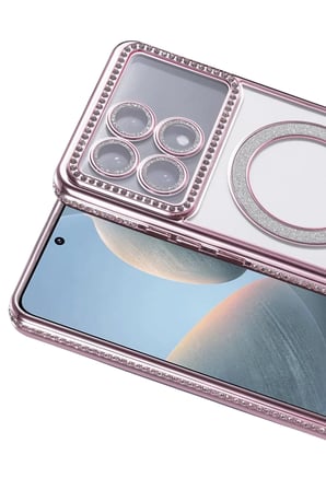 Newface Xiaomi Poco X6 Pro Joke Simli Magneticsafe Kılıf - Pembe