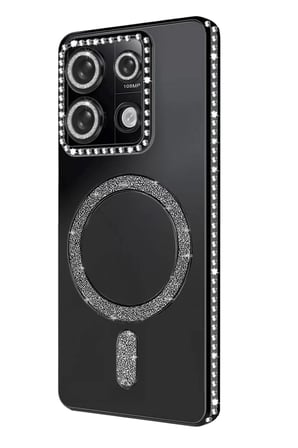 Newface Xiaomi Redmi 13C Joke Simli Magneticsafe Kılıf - Siyah