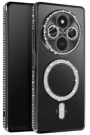 Newface Xiaomi Redmi 14C Joke Simli Magneticsafe Kılıf - Siyah