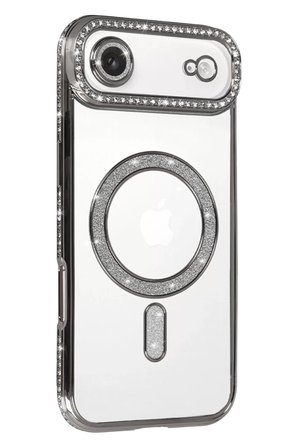 Newface Apple iPhone 17 Air Joke Simli Magneticsafe Kılıf - Gümüş