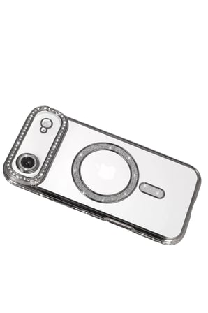 Newface Apple iPhone 17 Air Joke Simli Magneticsafe Kılıf - Gümüş