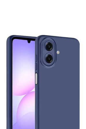 Newface Samsung Galaxy A07 4G Nano içi Kadife Silikon - Lacivert
