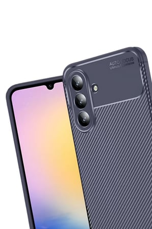 Newface Samsung Galaxy S25 FE Auto Focus Karbon Kapak - Lacivert