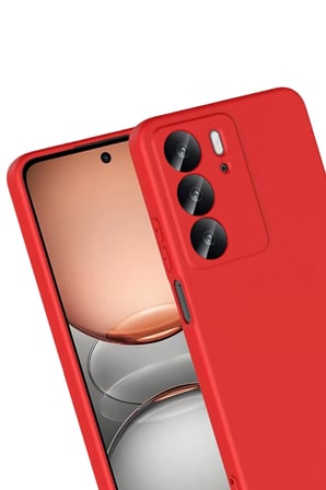 Newface Realme C75 4G First Silikon - Kırmızı