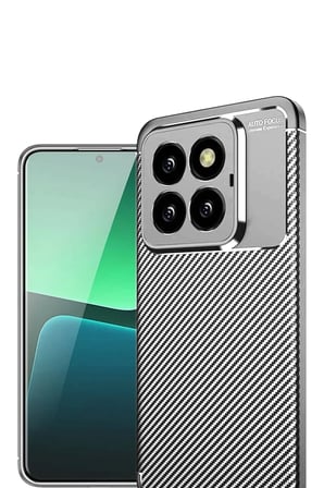 Newface Xiaomi Mi 14T Pro Kılıf Auto Focus Karbon Kapak - Gri