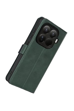 Newface Xiaomi Mi 15T Pro Trend S Plus Kapaklı Kılıf - Yeşil