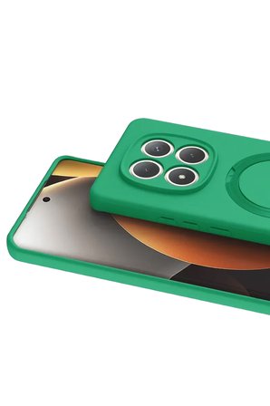 Newface Xiaomi Redmi Note 15 4G Regal Magsafe Standlı Kapak - Yeşil