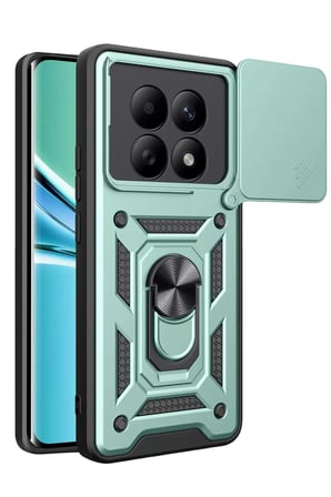 Newface Xiaomi Redmi Note 15 4G Pars Lens Yüzüklü Silikon - Yeşil