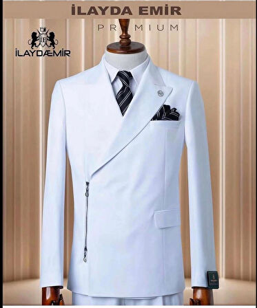 İTALYAN KESİM ÖZEL TASARIM FERMUARLI TAKIM ELBİSE