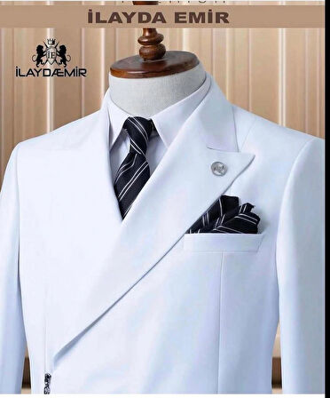 İTALYAN KESİM ÖZEL TASARIM FERMUARLI TAKIM ELBİSE