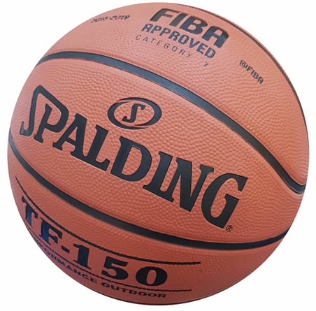 Spalding Tf-150 Basketbol Topu Perform Fiba Logolu (83-600Z), Turuncu/Siyah, 6 Numara