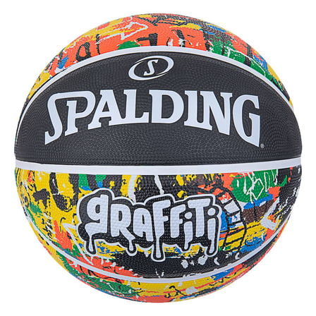 Spalding Grafiti Serisi - Gökkuşağı - Basketbol topu - Boyut 7 - Basketbol - Sertifikalı top - Malzeme: Kauçuk - Dış Mekan - Kaymaz - Mükemmel kavrama