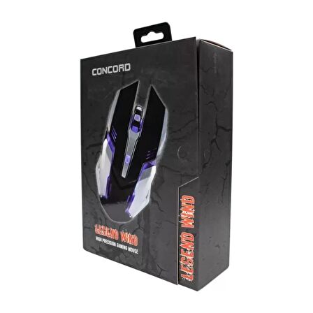 3200DPI 6D Gaming Oyuncu Mouse 7 Renkli - Concord C-22