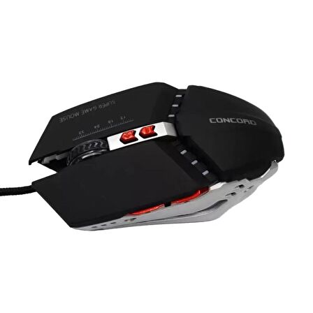 7200DPI Gaming Oyuncu Mouse – 6D RPM 601 BS 300W Times Switch Gaming Mouse - Concord C-23