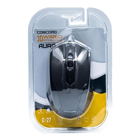 Concord C-27 Kablolu Optik Mouse