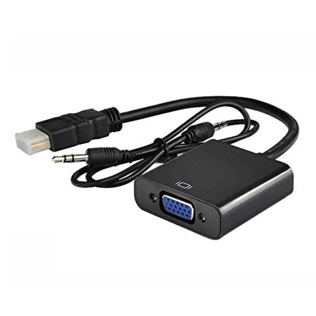 Concord C-554 HDMI TO VGA +Aux Dönüştürücü Kablosu