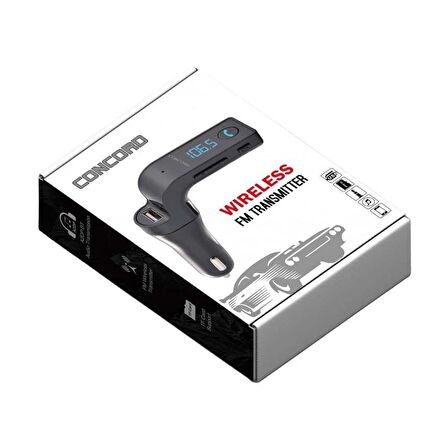 Araç İçi Bluetooth FM Transmitter Wireless Araç Kiti