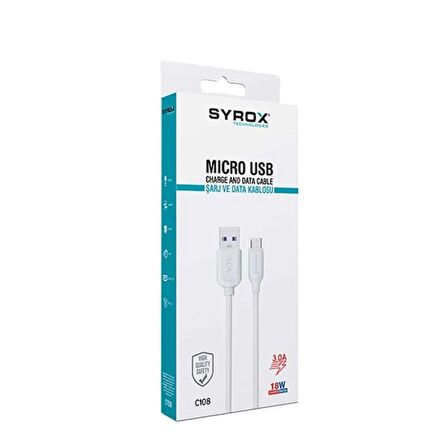 3A Hızlı Şarj Micro USB Şarj ve Data Kablosu