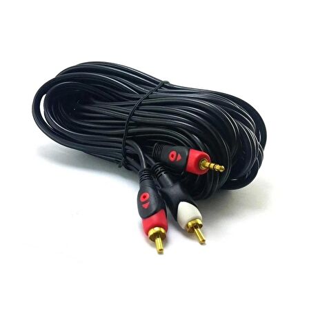 Fully G530CD – 2RCA 3,5mm Stereo Kablo 5mt Ses Kablosu