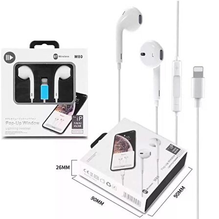 Lightning Girişli iPhone Bluetooth Kulaklık Mikrofonlu iPhone Bluetooth Kulaklık