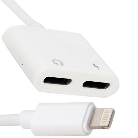 iPhone Lightning Şarj ve Kulaklık Çevirici Dönüştürücü Adaptör