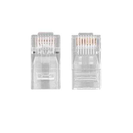 Rj45 Ethernet Network Konnektör Cat5/Cat6 Jack Ethernet Uç 10 Adet