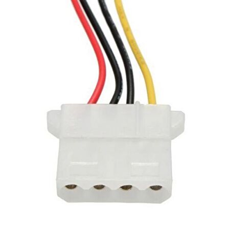 S-Link 4 Pin Erkek + Dişi To Molex 3 Pin PC Fan Adaptör Soketi Kablosu