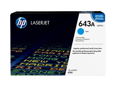 HP 643A - Q5951A - MAVİ TONER