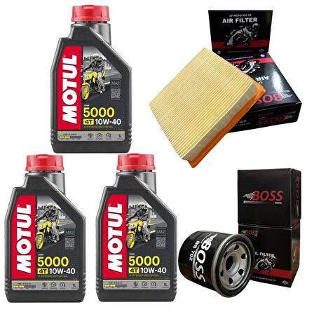 CF Moto SR 450 Motul 5000 10w40 Boss Filtre Bakım Seti