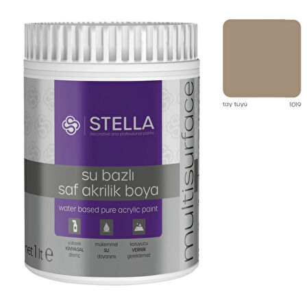 Stella Su Bazlı Saf Akrilik Boya Tay Tüyü Ral-1019
