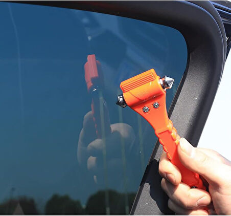 Acil İmdat Emniyet Çekici Cam Kırıcı Emniyet Kemeri Kesicili