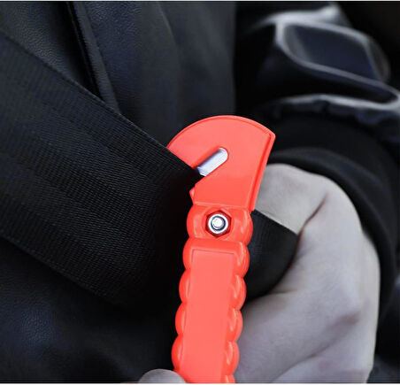 Acil İmdat Emniyet Çekici Cam Kırıcı Emniyet Kemeri Kesicili
