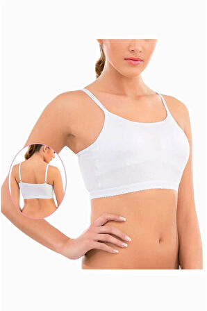 Imer Kadın Siyah Modal Ip Askılı Kaplı Büstiyer 1258