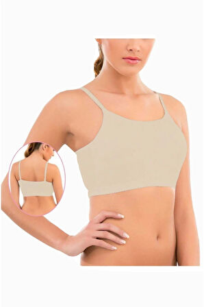 Imer Kadın Siyah Modal Ip Askılı Kaplı Büstiyer 1258