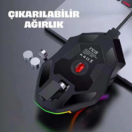 IMG-351 Empusa RGB Led 12800 Dpi 12 Tuş Makrolu Programlanabilir Gaming Mouse