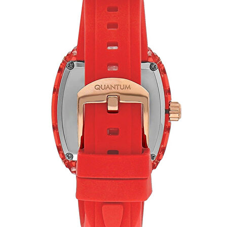 Quantum IML1110.086 Kadın Kol Saati – Kırmızı Renk, Multifonksiyon Tasarım, Silikon Kordon