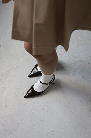 İmelda Arkası Açık Stiletto Kadın Topuklu Ayakkabı