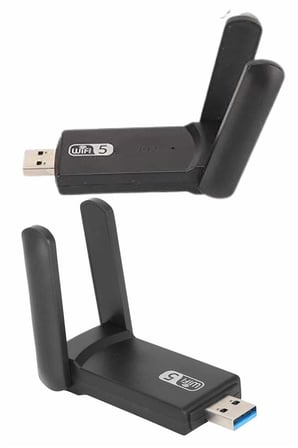 Wifi Alıcı Dual Band Usb 3.0 Adaptör Kablosuz Windows 7/8/10/11