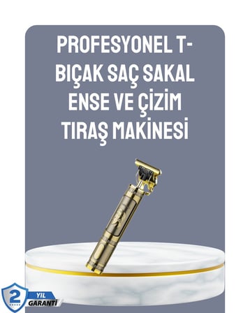 LCD Ekranlı Şarjlı Tıraş Makinesi Erkek Saç Sakal Kesme