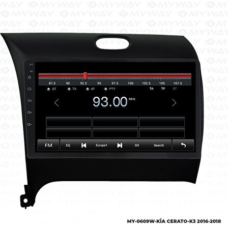 Araç Multimedya Kia K3 Android 12 Carplay 4Gb Ram + 64Gb Hdd Navigasyon Ekran MYW