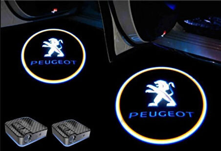 Peugeot Araçlarına Kapı Altı Led Logo Mesafe Sensörlü Yeni Nesil